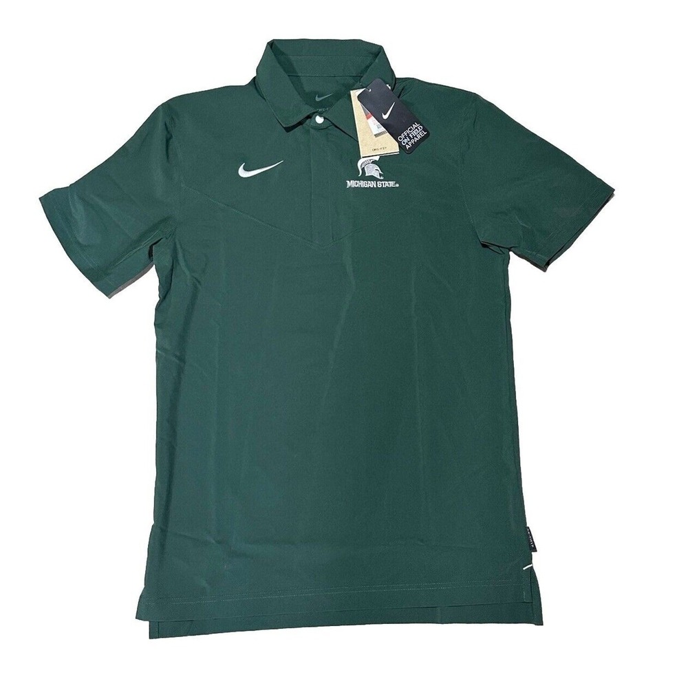 Nike Dri-FIT Michigan State Spartans NCAA College Polo (DN5626-397) Men's Sz S